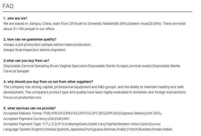 CE πιστοποιητικό 8205 του ISO καυτή πατσαβούρα συλλογής πώλησης μίας χρήσης αποστειρωμένη ρινική